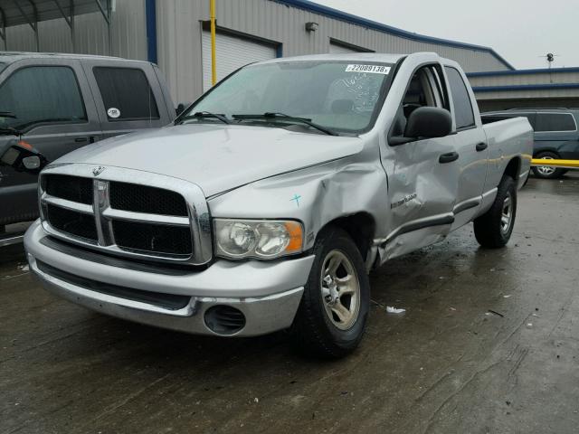 1D7HA18D65S357682 - 2005 DODGE RAM 1500 S SILVER photo 2