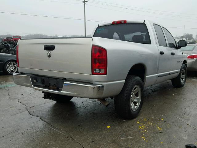 1D7HA18D65S357682 - 2005 DODGE RAM 1500 S SILVER photo 4