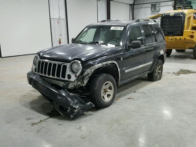1J4GL58K36W220578 - 2006 JEEP LIBERTY LI BLACK photo 2