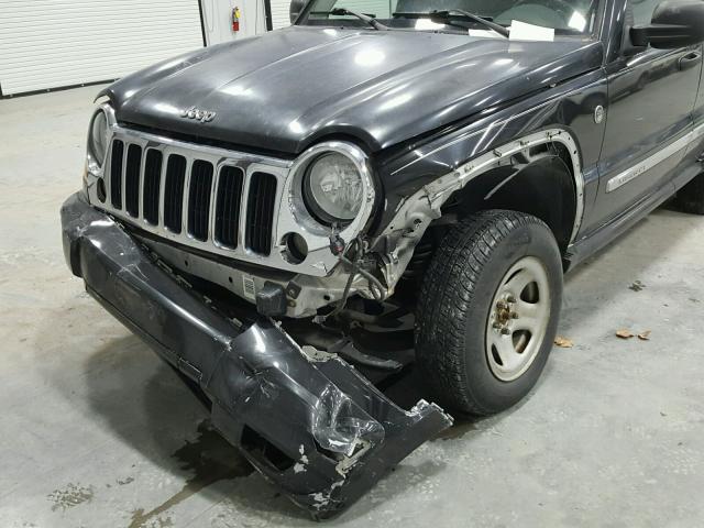 1J4GL58K36W220578 - 2006 JEEP LIBERTY LI BLACK photo 9