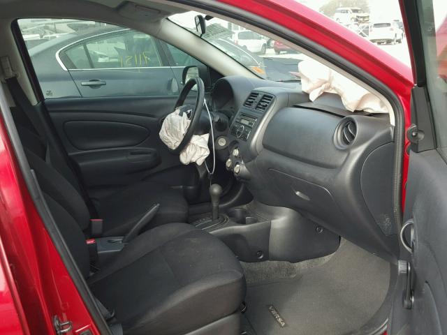 3N1CN7AP0EL856673 - 2014 NISSAN VERSA S RED photo 5