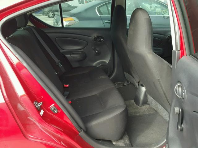 3N1CN7AP0EL856673 - 2014 NISSAN VERSA S RED photo 6