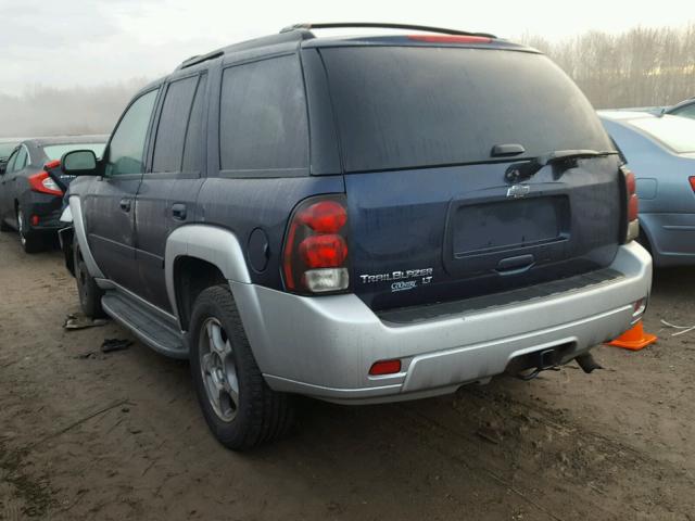 1GNDT13S282104069 - 2008 CHEVROLET TRAILBLAZE BLUE photo 3