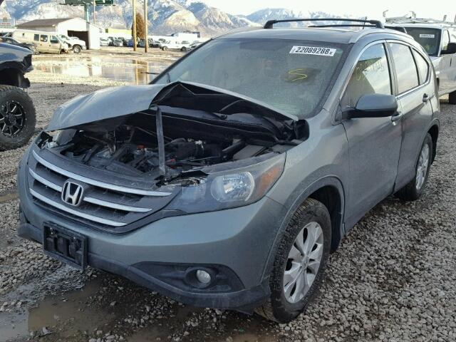 JHLRM3H74CC003228 - 2012 HONDA CR-V EXL Zielony zdjęcie 2