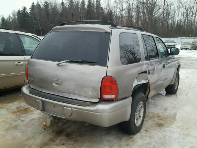 1B4HS28Y8XF583750 - 1999 DODGE DURANGO SILVER photo 4