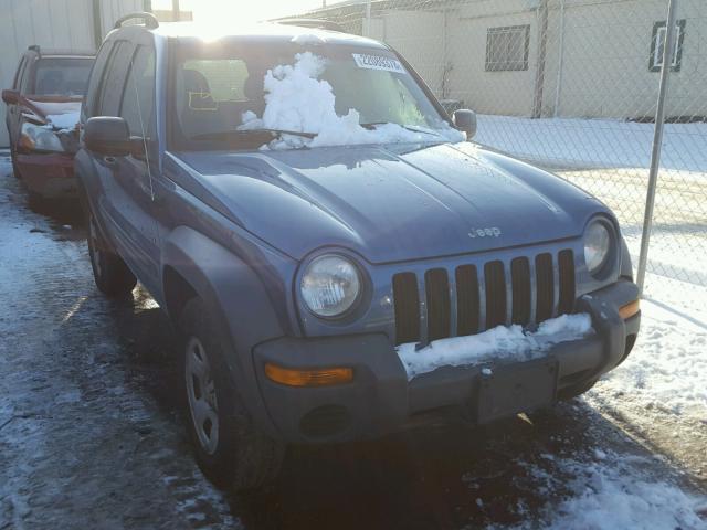 1J4GL48K14W152286 - 2004 JEEP LIBERTY SP BLUE photo 1