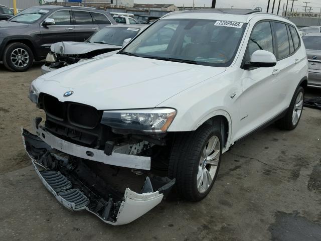 5UXWZ7C52G0R32323 - 2016 BMW X3 SDRIVE2 WHITE photo 2