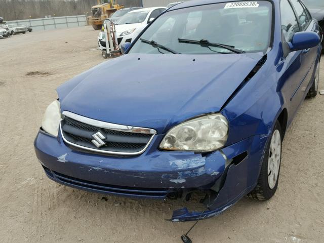 KL5JD56Z86K396628 - 2006 SUZUKI FORENZA BLUE photo 9