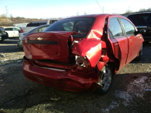 KL1TG56696B620660 - 2006 CHEVROLET AVEO LT RED photo 4