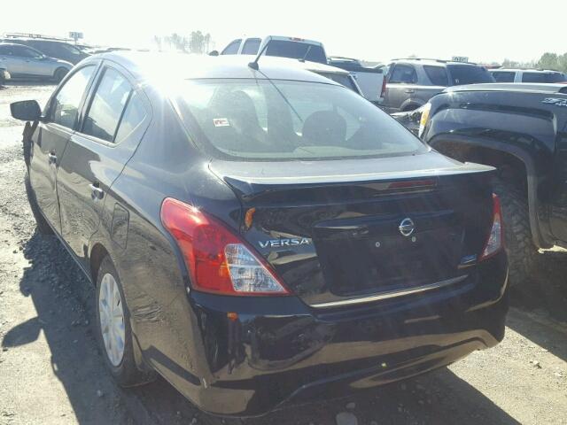 3N1CN7AP1GL874764 - 2016 NISSAN VERSA S BLACK photo 3