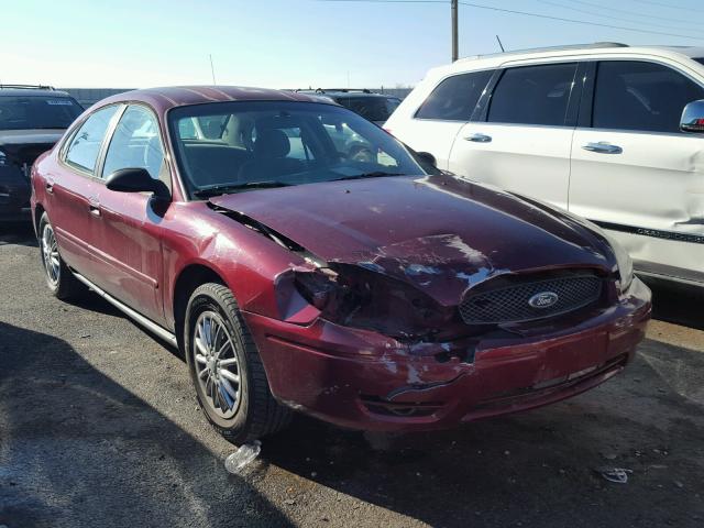 1FAFP53U95A280817 - 2005 FORD TAURUS SE RED photo 1