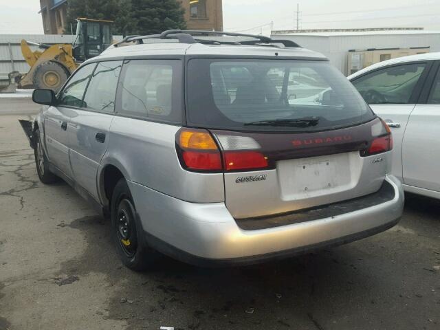 4S3BH675047612752 - 2004 SUBARU LEGACY OUT SILVER photo 3