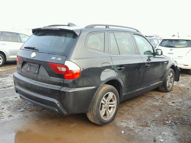 WBXPA93446WG78910 - 2006 BMW X3 3.0I BLACK photo 4