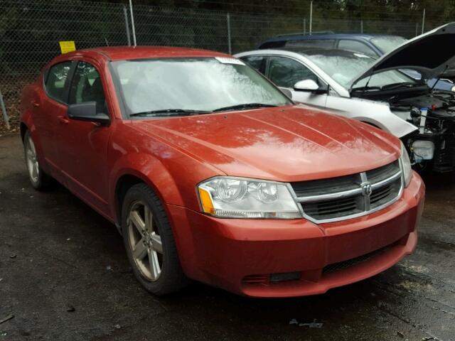 1B3LC56R18N598042 - 2008 DODGE AVENGER SX ORANGE photo 1