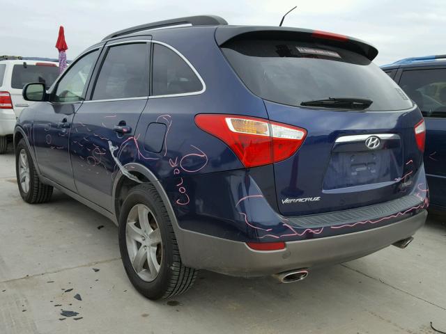 KM8NU13C87U026589 - 2007 HYUNDAI VERACRUZ G BLUE photo 3