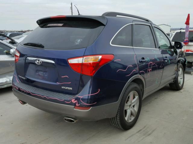 KM8NU13C87U026589 - 2007 HYUNDAI VERACRUZ G BLUE photo 4