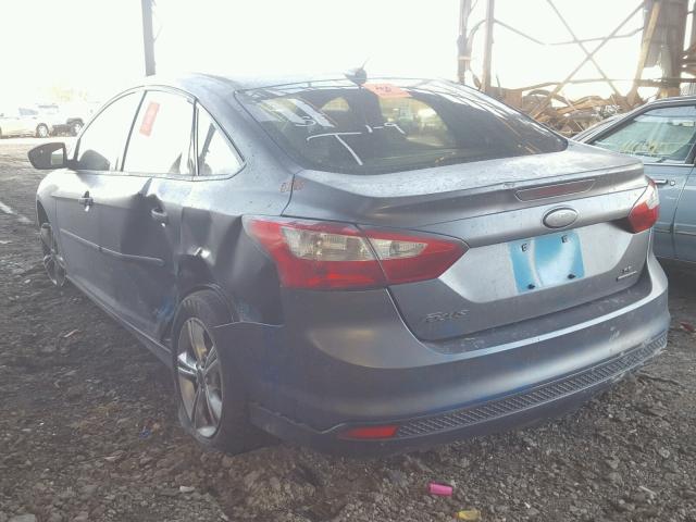 1FADP3F21EL135572 - 2014 FORD FOCUS SE BLUE photo 3