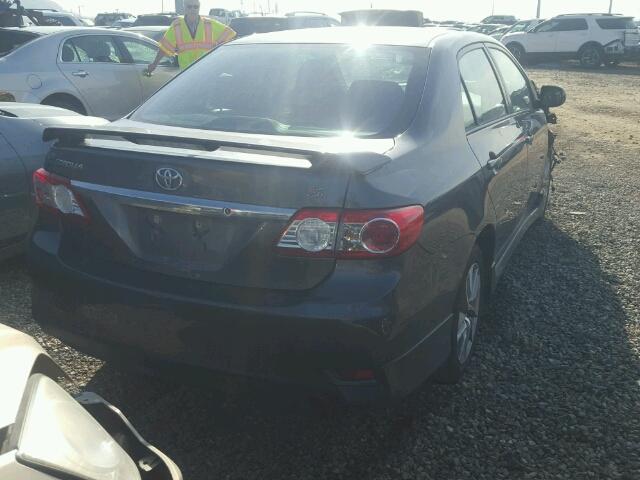 2T1BU4EE1DC001727 - 2013 TOYOTA COROLLA BA GRAY photo 4