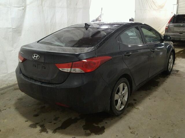 KMHDH4AE5CU378738 - 2012 HYUNDAI ELANTRA GL BLACK photo 4