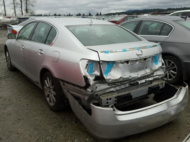 JTHCE96S070006756 - 2007 LEXUS GS 350 SILVER photo 3