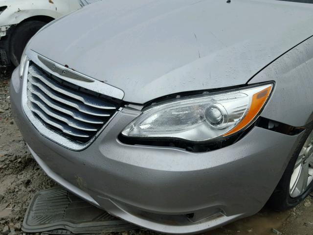 1C3CCBBB2DN736790 - 2013 CHRYSLER 200 TOURIN SILVER photo 9