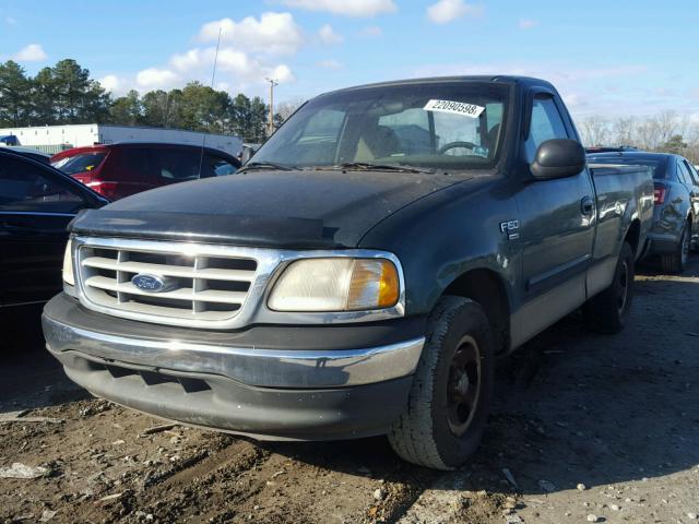 1FTRF17W3XNA86276 - 1999 FORD F150 GREEN photo 2