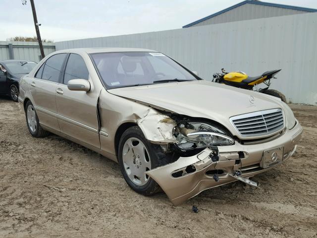 WDBNG78J51A153605 - 2001 MERCEDES-BENZ S 600 GOLD photo 1