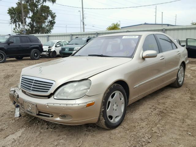 WDBNG78J51A153605 - 2001 MERCEDES-BENZ S 600 GOLD photo 2