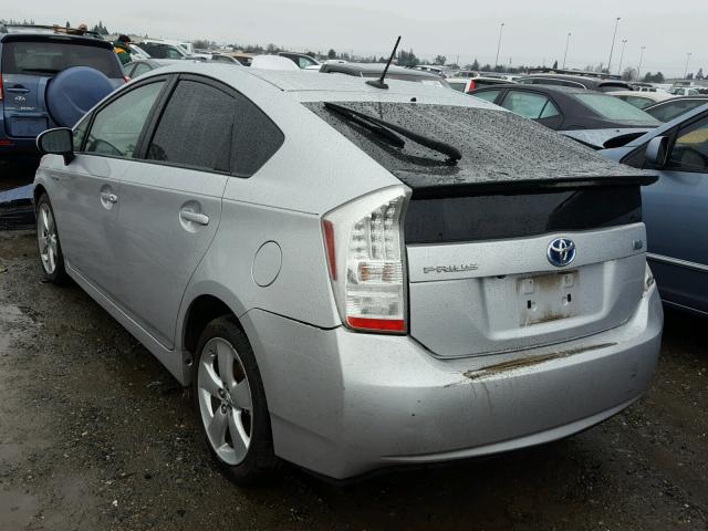 JTDKN3DU8A0058688 - 2010 TOYOTA PRIUS SILVER photo 3