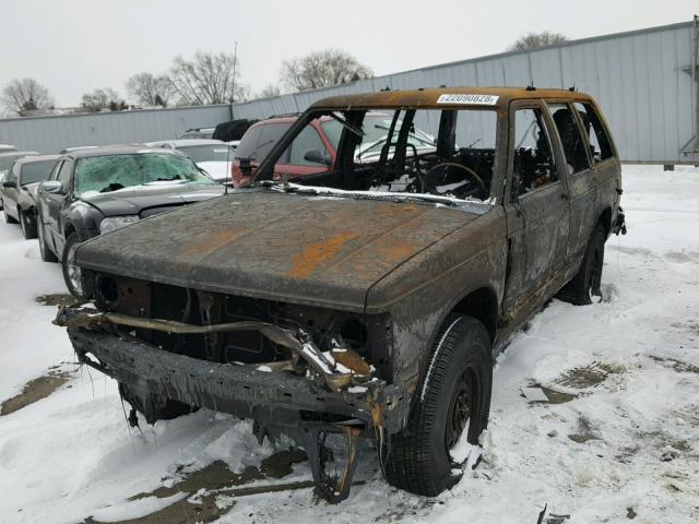 1GNDT13W0N2197687 - 1992 CHEVROLET BLAZER S10 BURN photo 2