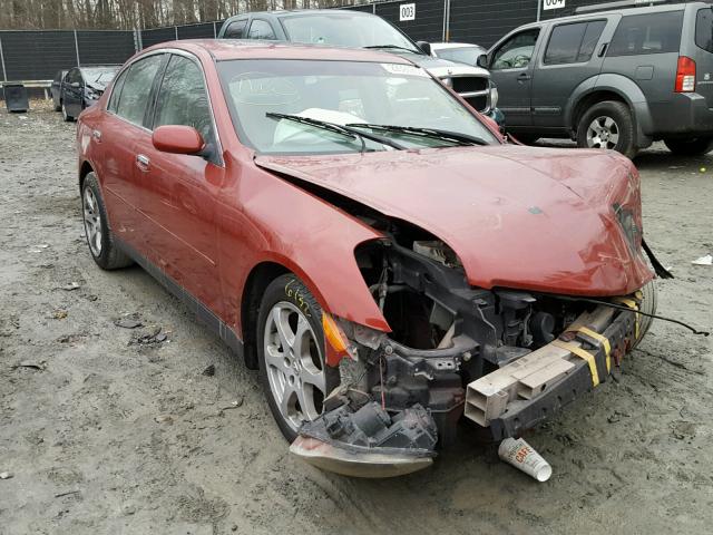 JNKCV51E73M302693 - 2003 INFINITI G35 RED photo 1