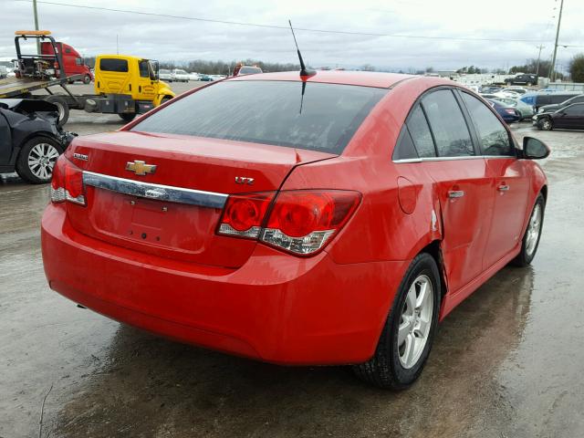 1G1PC5SB1D7108215 - 2013 CHEVROLET CRUZE LT RED photo 4