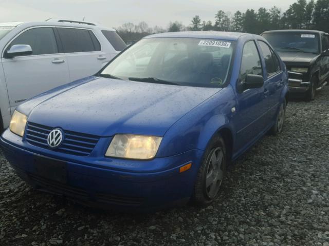 3VWSK29M41M065045 - 2001 VOLKSWAGEN JETTA GLS BLUE photo 2