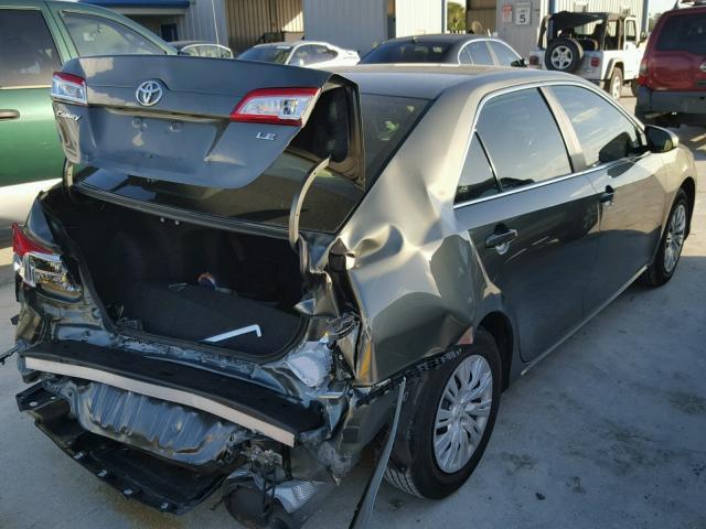 4T1BF1FK3DU675180 - 2013 TOYOTA CAMRY L GRAY photo 4