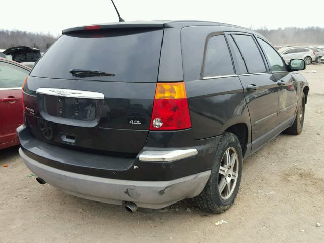 2A8GM68X77R115713 - 2007 CHRYSLER PACIFICA T BLACK photo 4