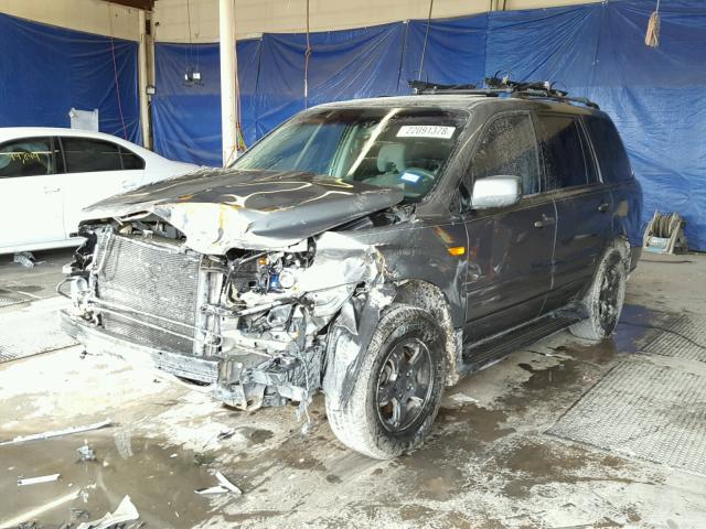 5FNYF28348B000415 - 2008 HONDA PILOT SE GRAY photo 2