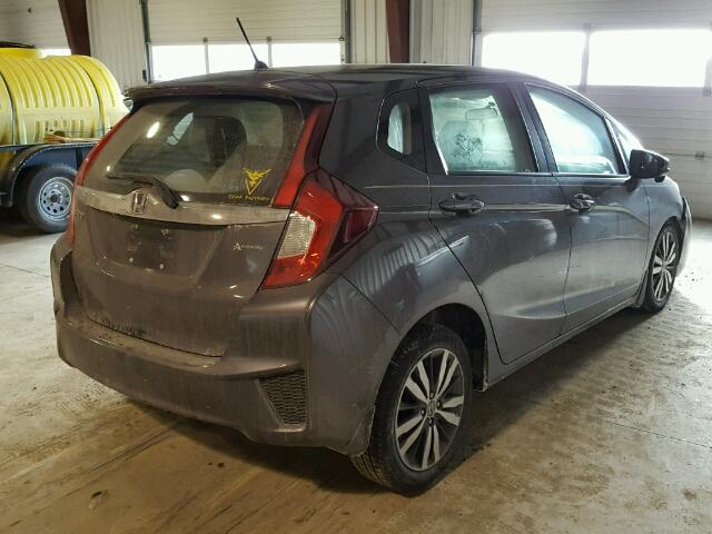 JHMGK5H72GX038305 - 2016 HONDA FIT EX GRAY photo 4