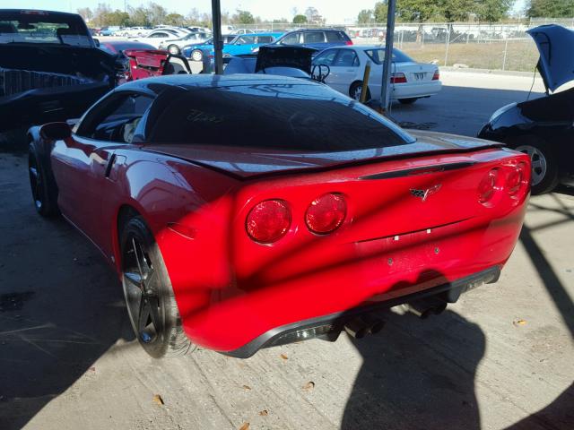 1G1YY25U975138046 - 2007 CHEVROLET CORVETTE RED photo 3