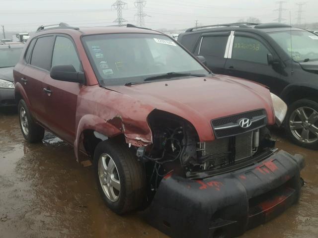 KM8JM12B87U589634 - 2007 HYUNDAI TUCSON GLS BURGUNDY photo 1