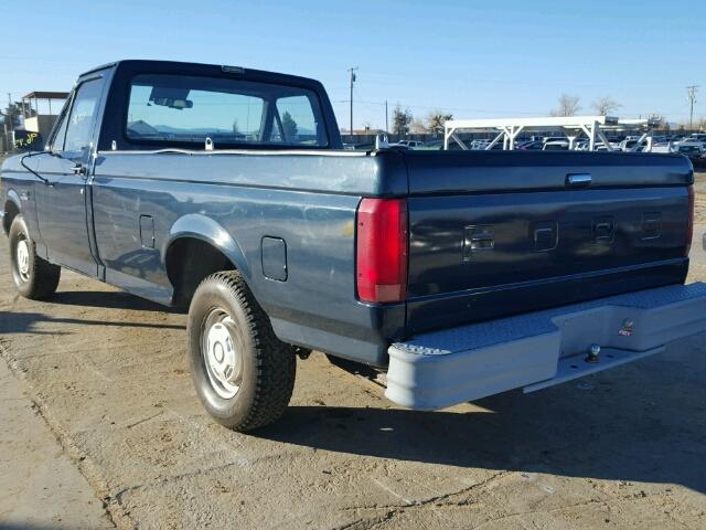 1FTDF15Y0MPB24349 - 1991 FORD F150 BLUE photo 3