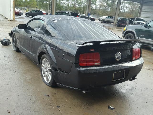 1ZVFT82H475252458 - 2007 FORD MUSTANG GT BLACK photo 3