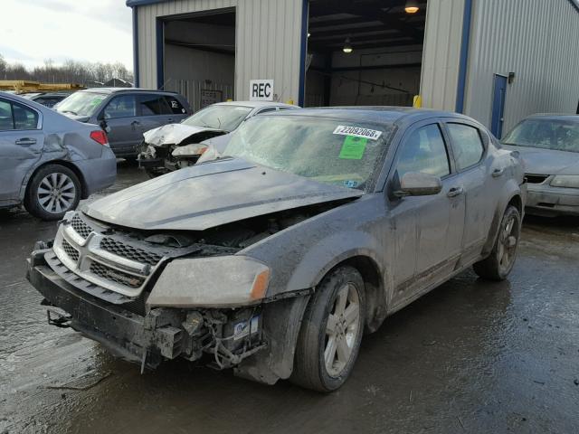 1C3CDZCB4DN687614 - 2013 DODGE AVENGER SX GRAY photo 2