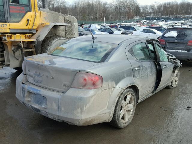 1C3CDZCB4DN687614 - 2013 DODGE AVENGER SX GRAY photo 4