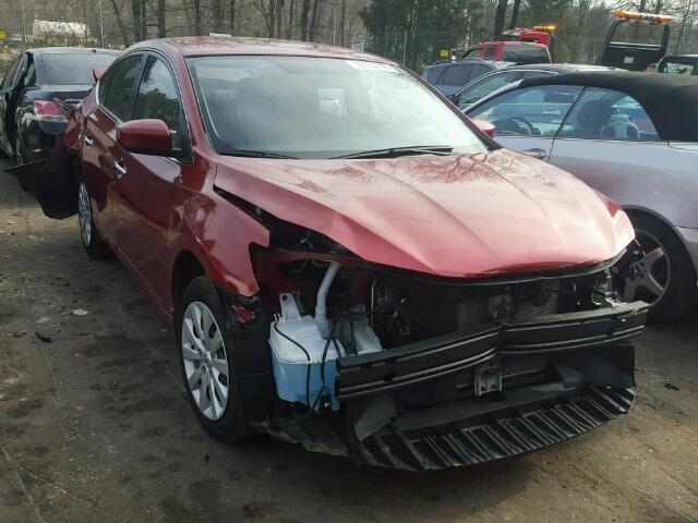 3N1AB7AP5GL675815 - 2016 NISSAN SENTRA S RED photo 1