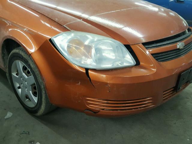 1G1AK15F367689185 - 2006 CHEVROLET COBALT LS ORANGE photo 9