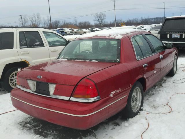 2FAFP74W0YX120817 - 2000 FORD CROWN VICT RED photo 4