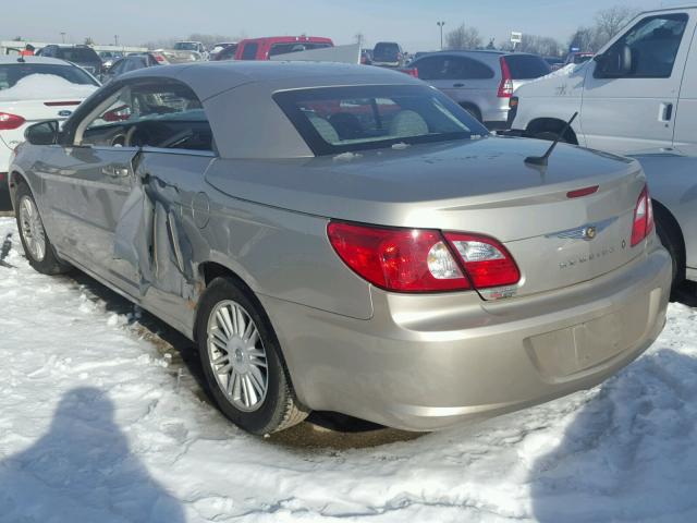 1C3LC55R68N173680 - 2008 CHRYSLER SEBRING TO TAN photo 3