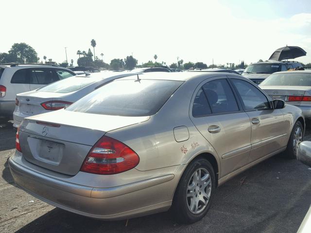 WDBUF65J04A468927 - 2004 MERCEDES-BENZ E 320 TAN photo 4