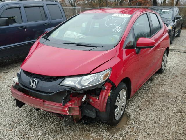 3HGGK5H55FM741001 - 2015 HONDA FIT LX RED photo 2