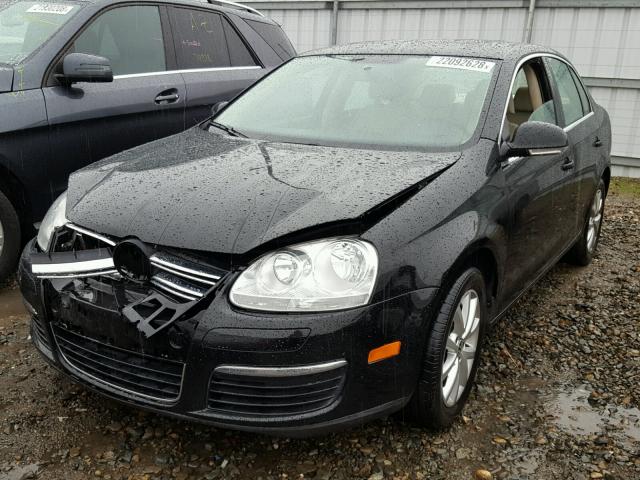 3VWRZ7AJ7AM026247 - 2010 VOLKSWAGEN JETTA SE BLACK photo 2